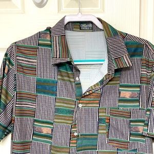 Retro style button down